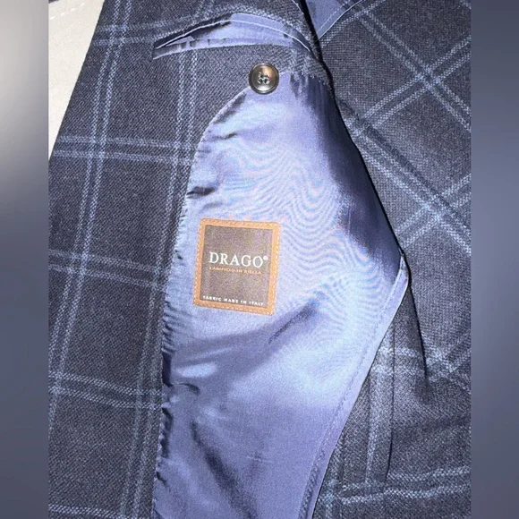 Suitsupply Navy Checkered Men's Sport Coat
